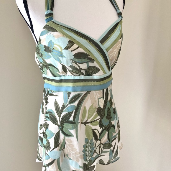 Ann Taylor Silk Ribbon Halter Top Floral Print 4 - Picture 8 of 11